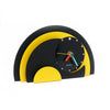 1980s Yellow & Black Stacked Desk or Mantel Clock