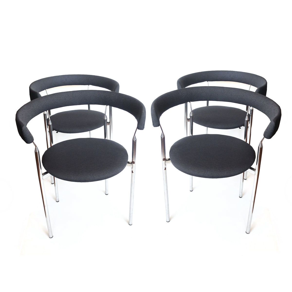 1960s Rondo Chairs by Jan Lunde Knudsen for Sorlie Mobler - Set of