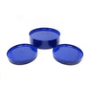 Blue Massimo Vignelli for Heller Dinnerware - Set of Four Dinner & Four Salad Plates