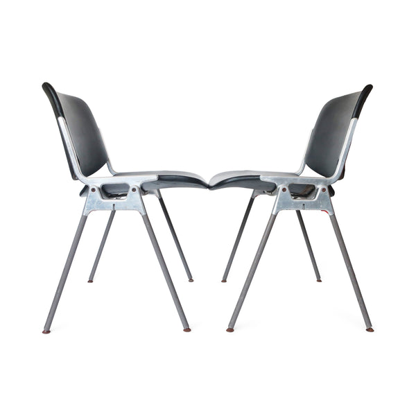 Pair of DSC 106 Chairs by Giancarlo Piretti for Castelli