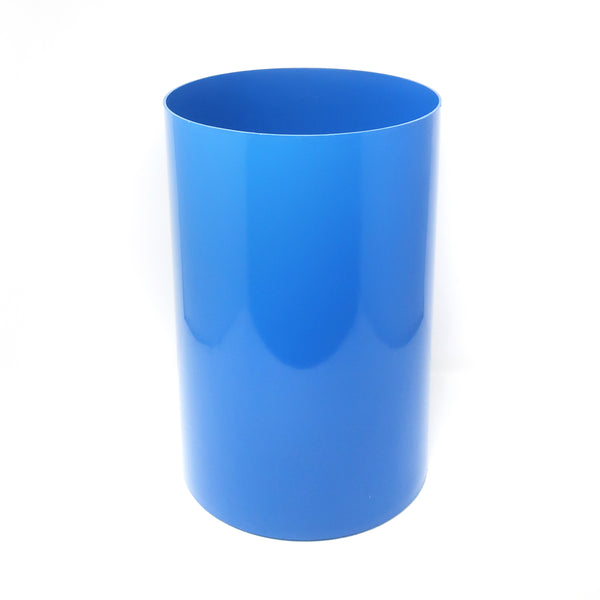 Vintage Blue Trash Can by Gino Colombini for Kartell