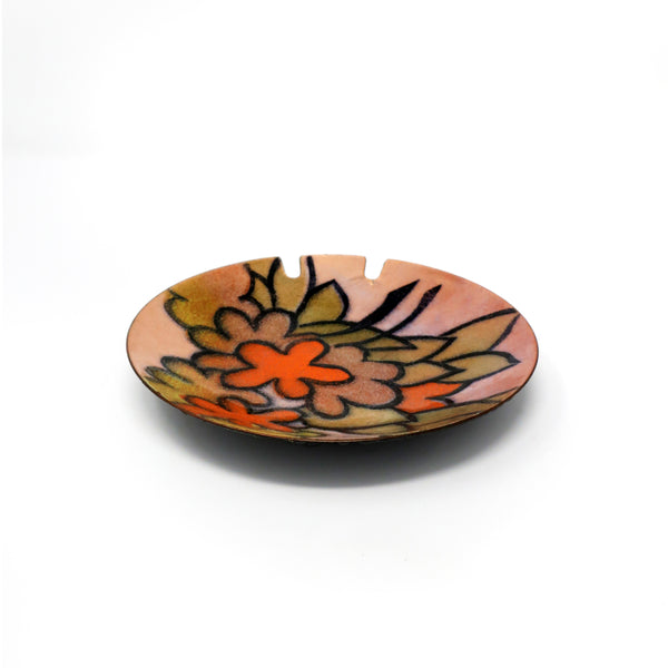 Mid-Century Modern Metal Enameled Ashtray