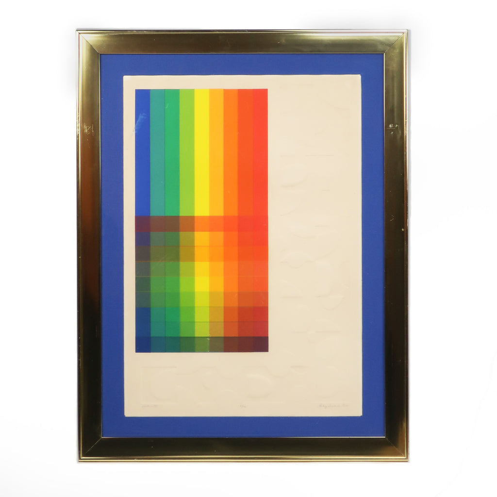 Embossed “Spectrum VIII” Serigraph by Audrey Grendahl Kuhn