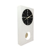 Vintage White Lucite Vision Pendulum Wall Clock by Seth Thomas