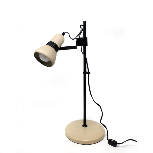 1980s Tan Adjustable Desk Lamp