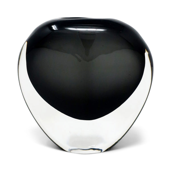 Smoked Glass Vase by Nils Landberg for Orrefors