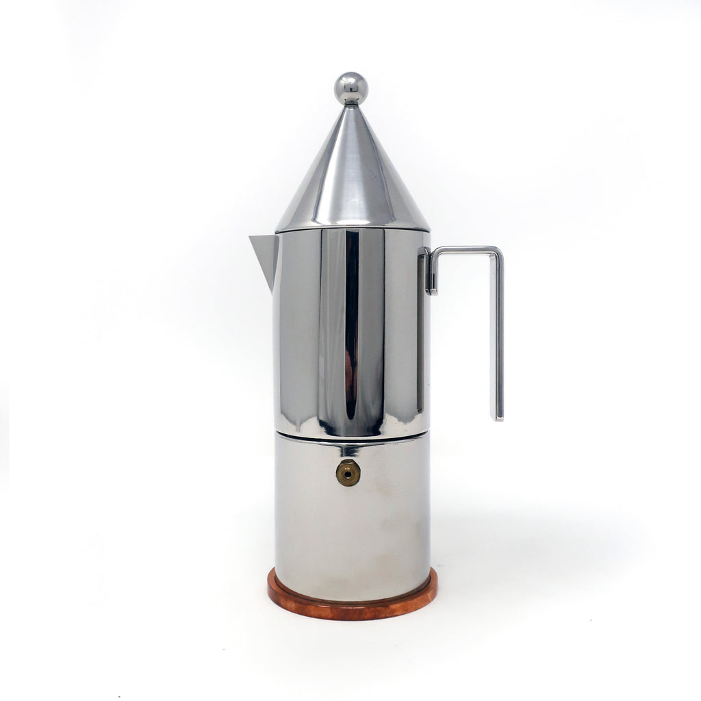 La Conica Three Cup Espresso Maker by Aldo Rossi for Alessi