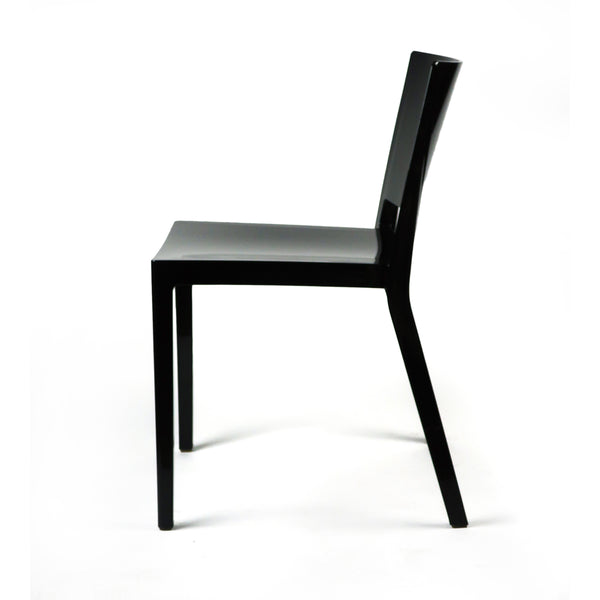 Pair of Black Lizz Chairs by Piero Lissoni & Carlo Tamborini for Kartell