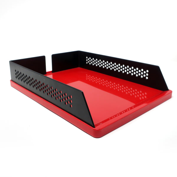 Pair of Red & Black Babele 940 Trays By Barbieri & Marianelli for Rexite