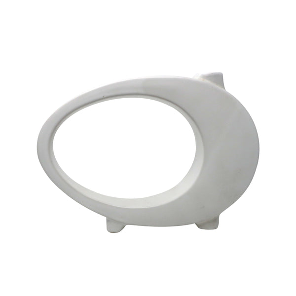 Mid-Century Modern Japanese White Ceramic Vase