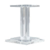 Pair of Vintage Skyscraper Lucite and Glass Side Tables