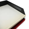 Pair of Red & White Babele 940 Trays By Barbieri & Marianelli for Rexite
