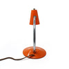 Vintage Orange Metal Gooseneck Desk Lamp