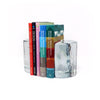 Vintage Cast Glass Bookends by Blenko