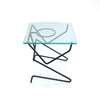 Postmodern Glass Figural Side Table