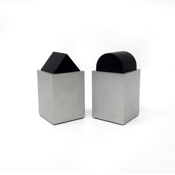 Post Modern Aluminum Salt & Pepper by David Tisdale for Elika