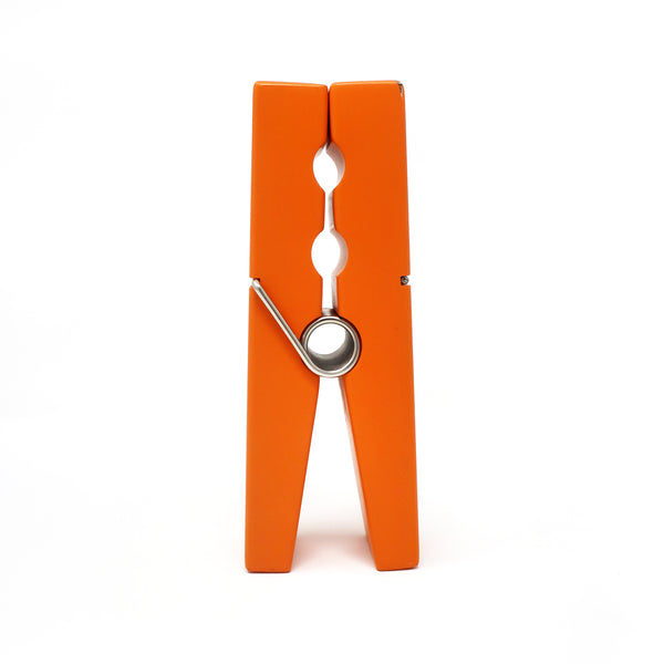 Vintage Orange Clothes Pin Paperweight