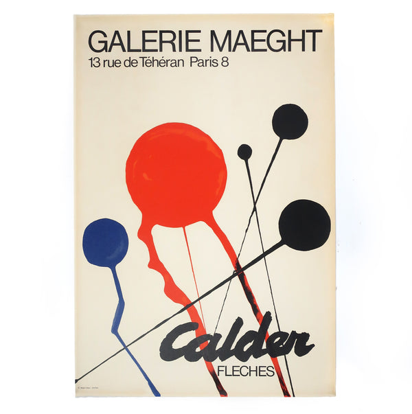 Alexander Calder Exhibition Poster, Galerie Maeght (Fleches)