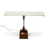 Mid-Century Brown & White Mustang Lite Desk Lamp