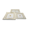 Georges Briard Mid-Century Modern Gold Glass Trays - Set of Three