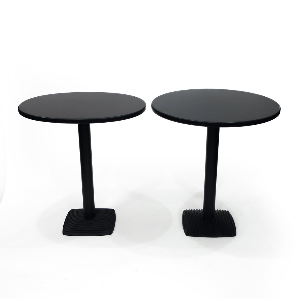 Pair of 1980s Black Side Tables