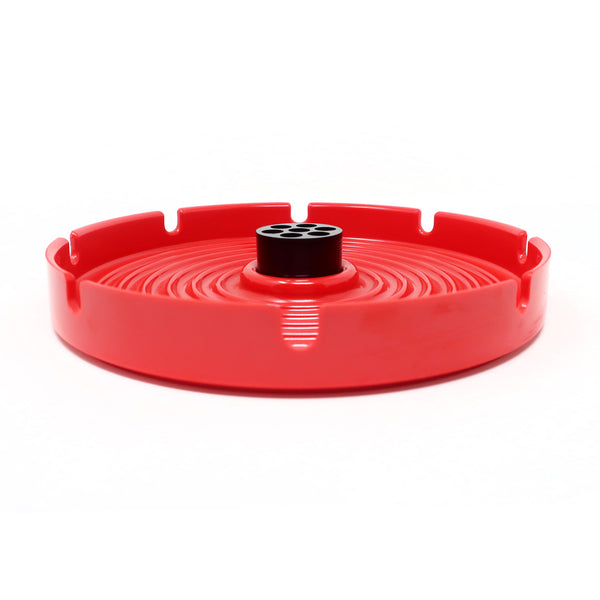 1980s Red and Black 4640 Ashtray by Anna Castelli Ferrieri for Kartell
