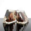 Vintage Clearfloat Lucite Bookends