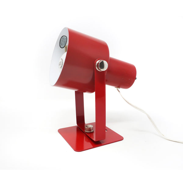 Vintage Red Desk or Wall Lamp