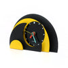 1980s Yellow & Black Stacked Desk or Mantel Clock