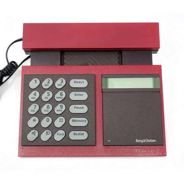 1980s Maroon Bang & Olufsen Beocom 2000 Phone