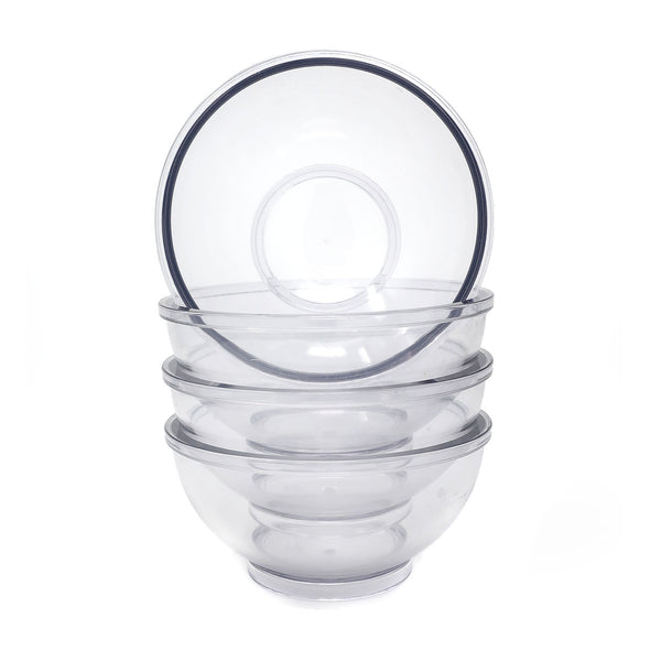 Four Clear Dansk Salad Bowls by Gunnar Cyren