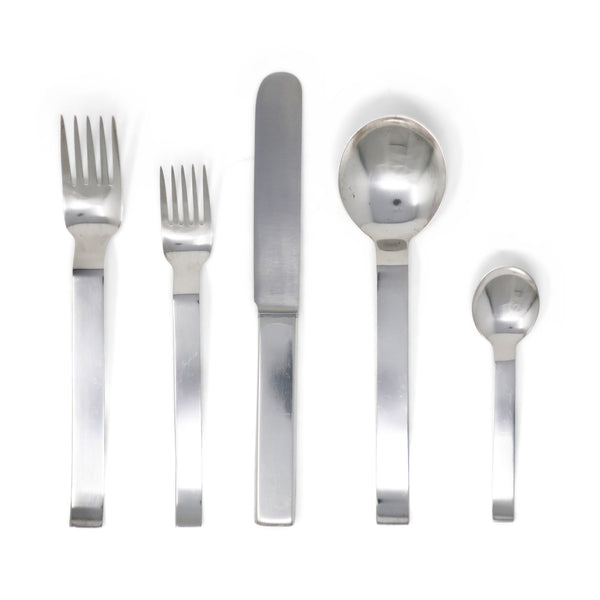 Pott No. 35 Five Piece Sterling Silver Cutlery Set by Carl Pott