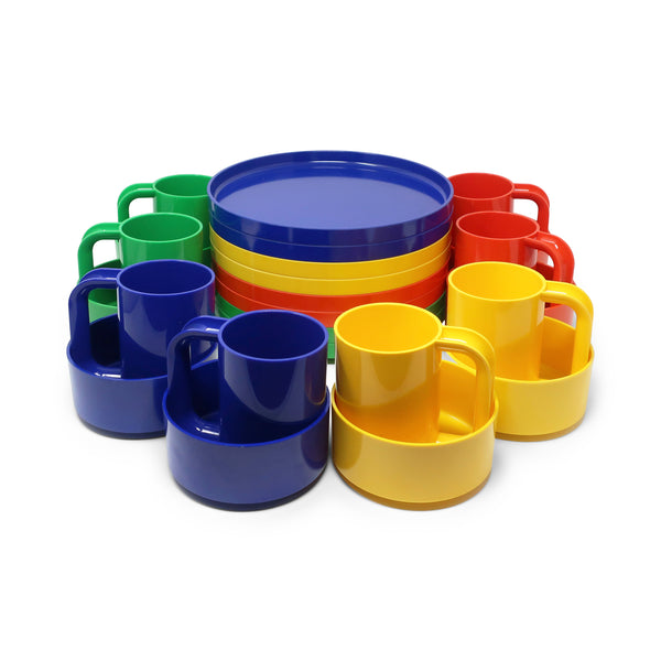 Multicolor Dinnerware by Vignelli for Heller - Set of 24