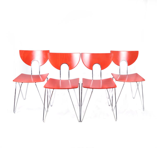 Set of Four Mikado 1800 Side Chairs by Walter Leeman for Kusch+Co