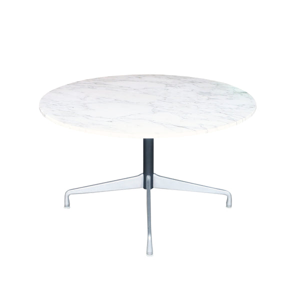 Marble Eames Aluminum Group Dining Table for Herman Miller