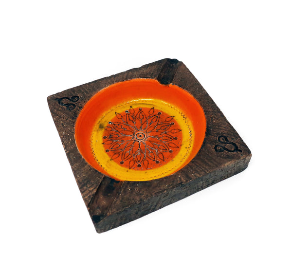 Vintage Orange Bitossi Ceramic Ashtray