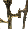Brutalist Brass Candleholder
