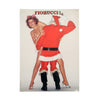 Vintage Fiorucci Sexy Santa Poster 1982