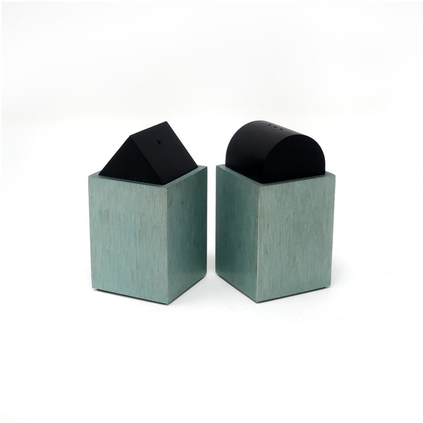 Green Post Modern Salt & Pepper by David Tisdale for Elika