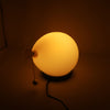 Vintage White Balloon Lamp by Yves Christin for Bilumen