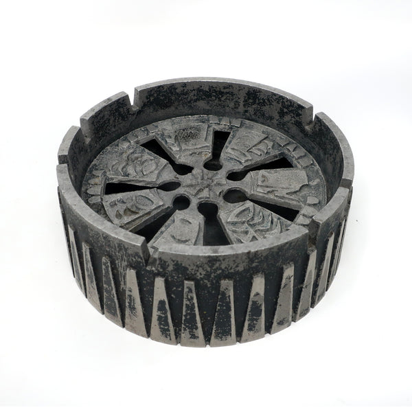 Brutalist Cast Aluminum Ashtray