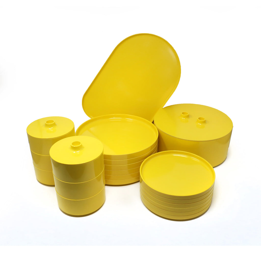 Yellow Dinnerware by Vignelli for Heller - Service for 6