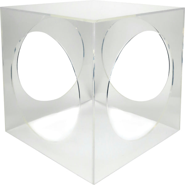 Hollywood Regency Geometric Lucite Side Table