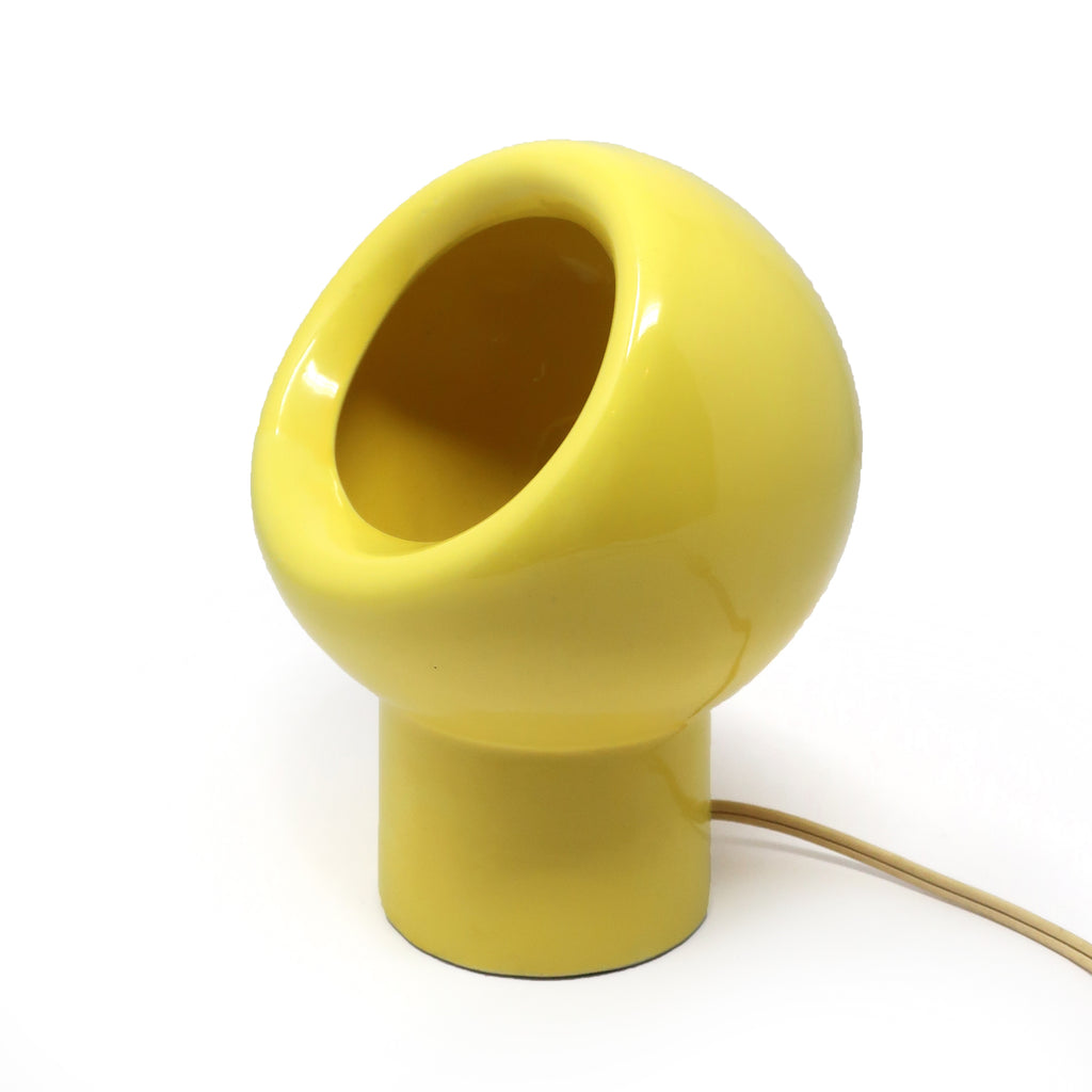1970s Yellow Space Age Eyeball Table Lamp