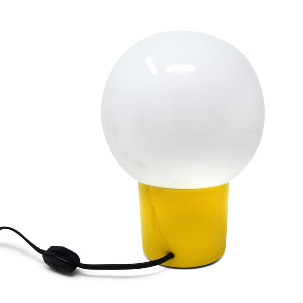 Vintage Yellow Globe Lamp