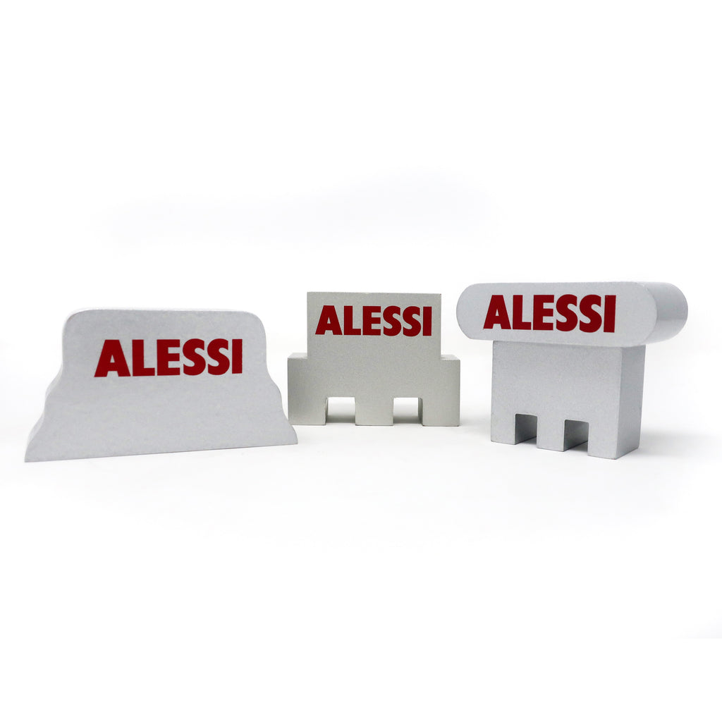Set of 3 Alessi Advertising Pieces Attributed to Alessandro Mendini