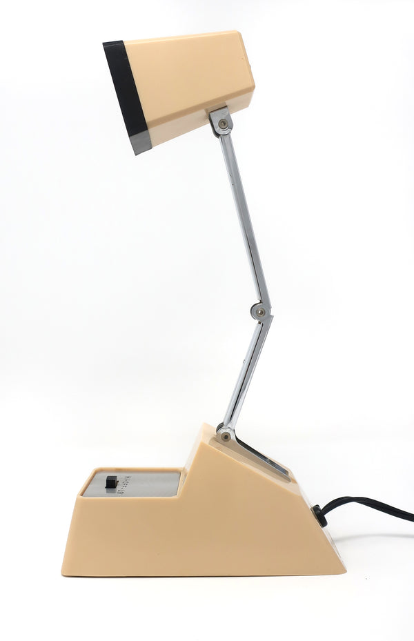 Vintage Tan Folding Task Lamp