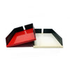 Pair of Red & White Babele 940 Trays By Barbieri & Marianelli for Rexite