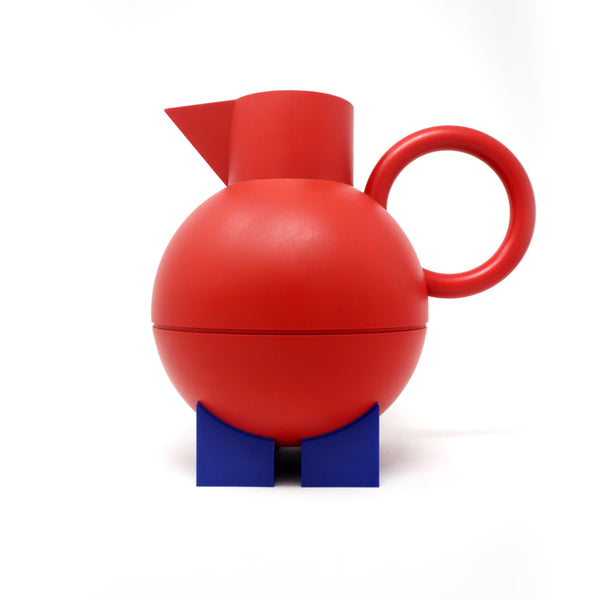 Postmodern Red Euclid Thermos by Michael Graves for Alessi