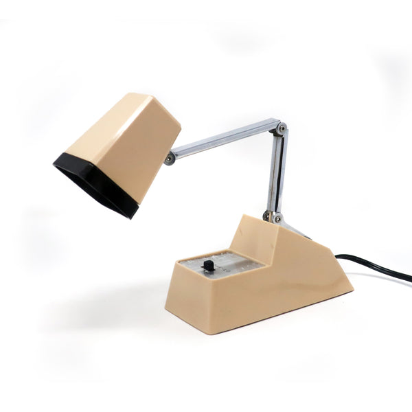 Vintage Tan Folding Desk Lamp